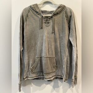 Ocean Drive Clothing Co. Worn-Look Green Hoodie